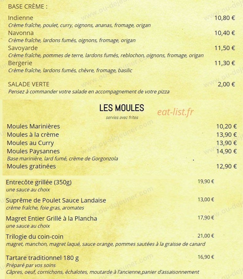 L'Incontournable — carte page 5