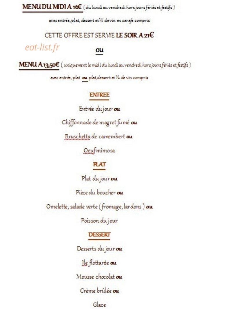 Le Baron Gourmand — carte page 3
