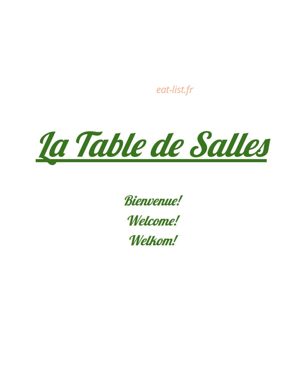 La Table De Salles — carte page 1