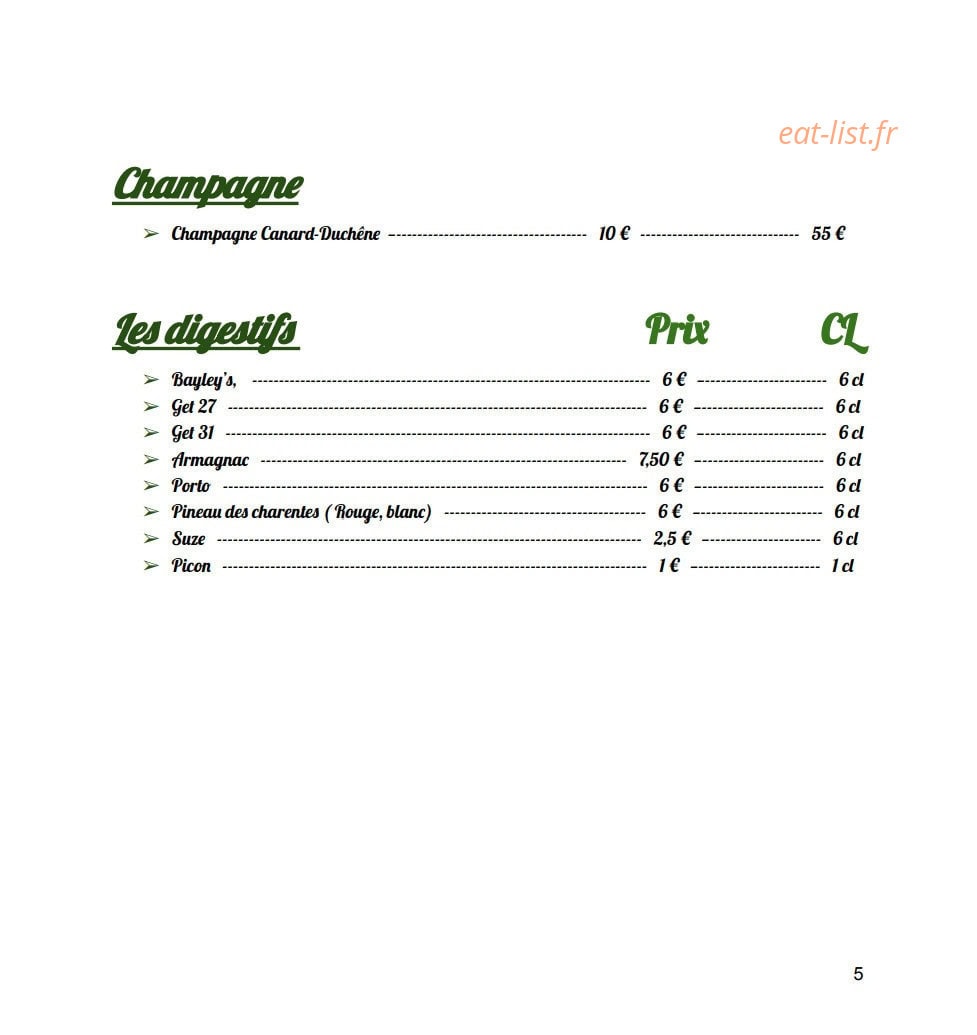 La Table De Salles — carte page 5