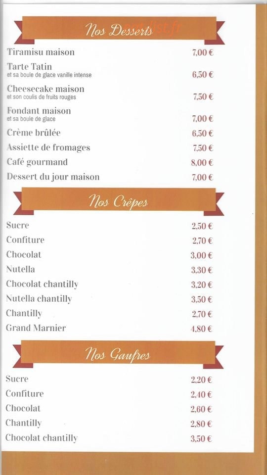 L'Etoile de Mer — carte page 3