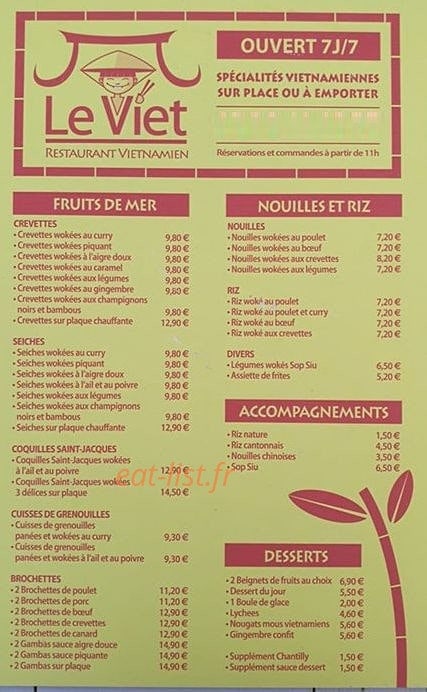 Le viet — carte page 1