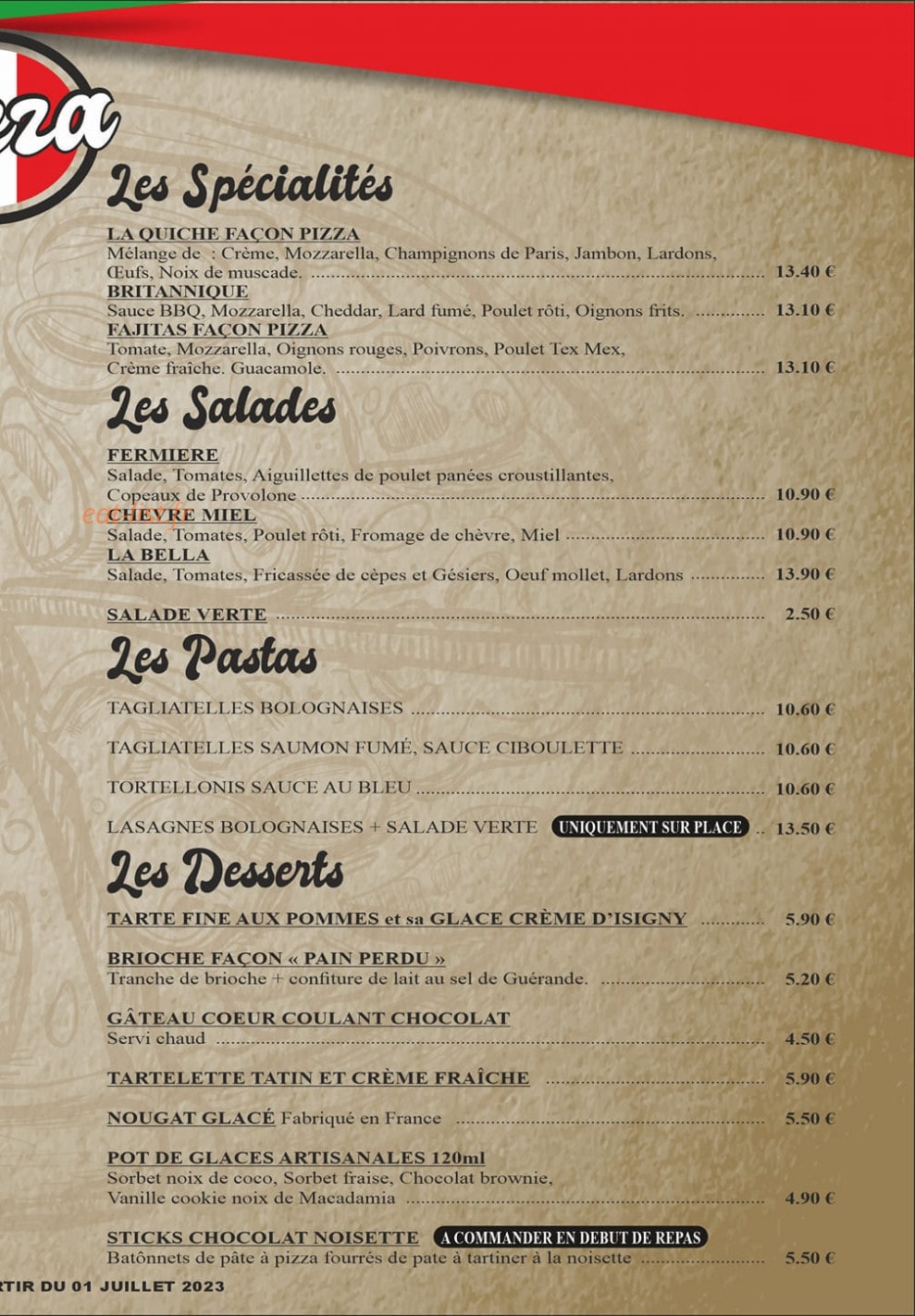 Bella Vita — carte page 2