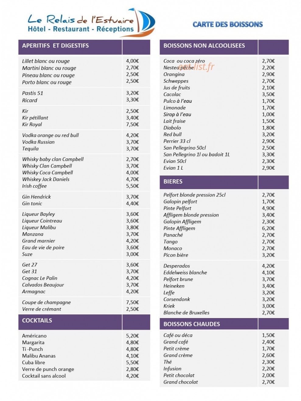 Relais De L'estuaire — carte page 7
