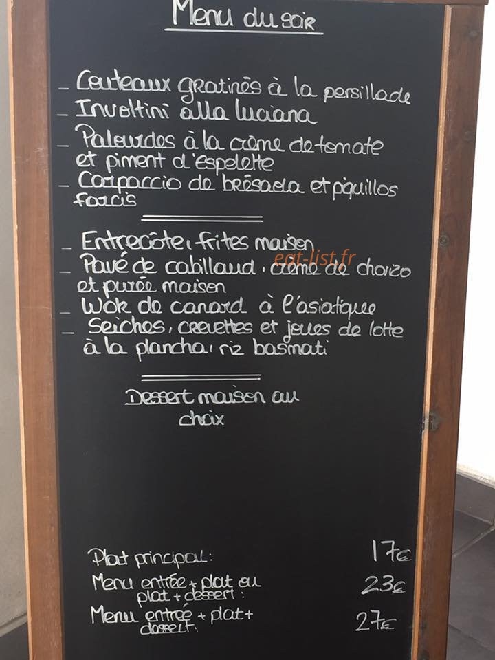 L'Atelier de Chocho — carte page 1