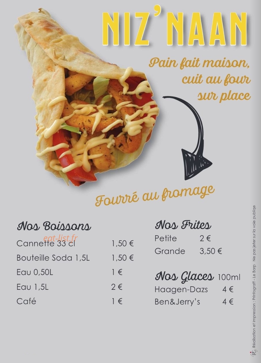 L'Escale D'Orient — carte page 4