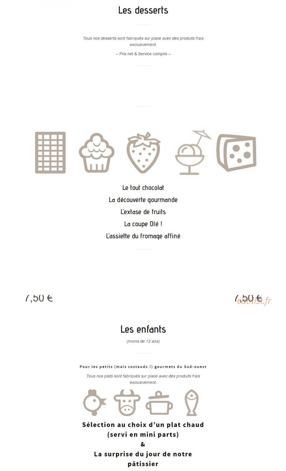 La Cabane — carte page 3