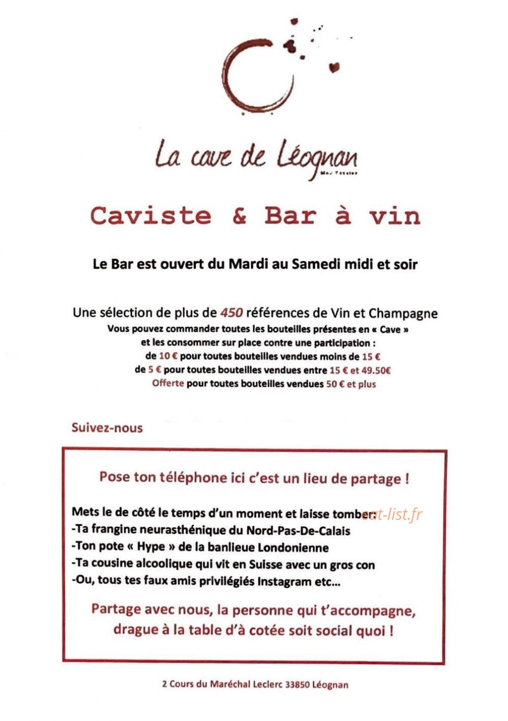Cave de Léognan — carte page 4