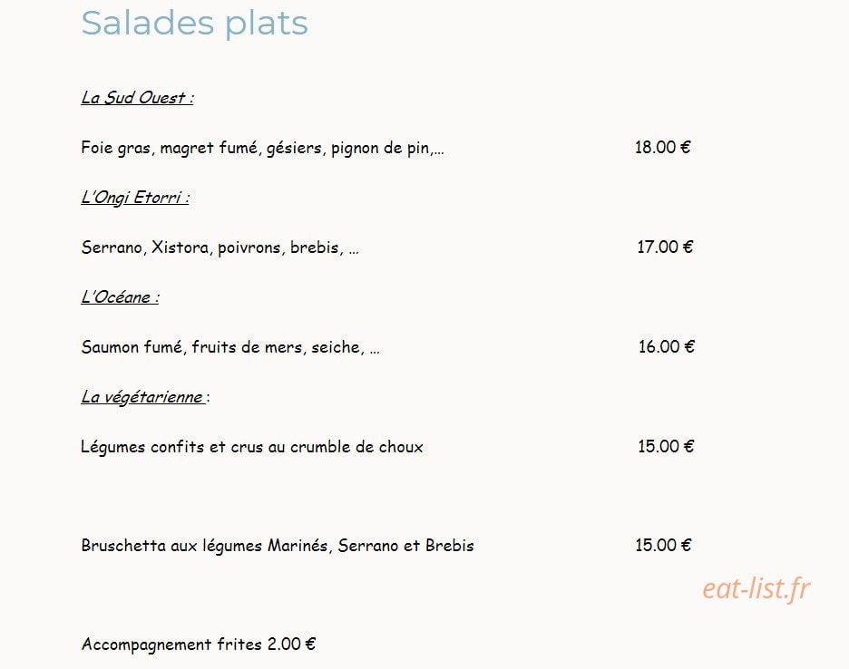 Les Ailes — carte page 2