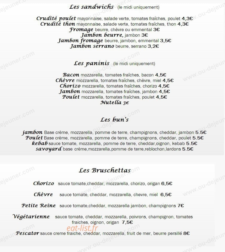 Le Savoureux — carte page 3