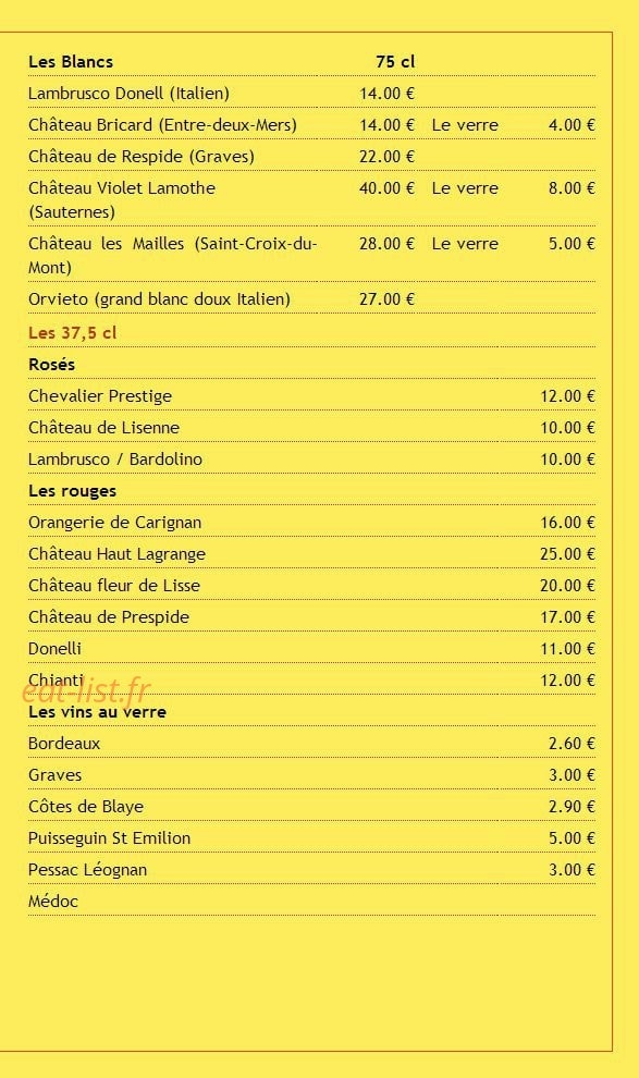 Restaurant Pascal D — carte page 7