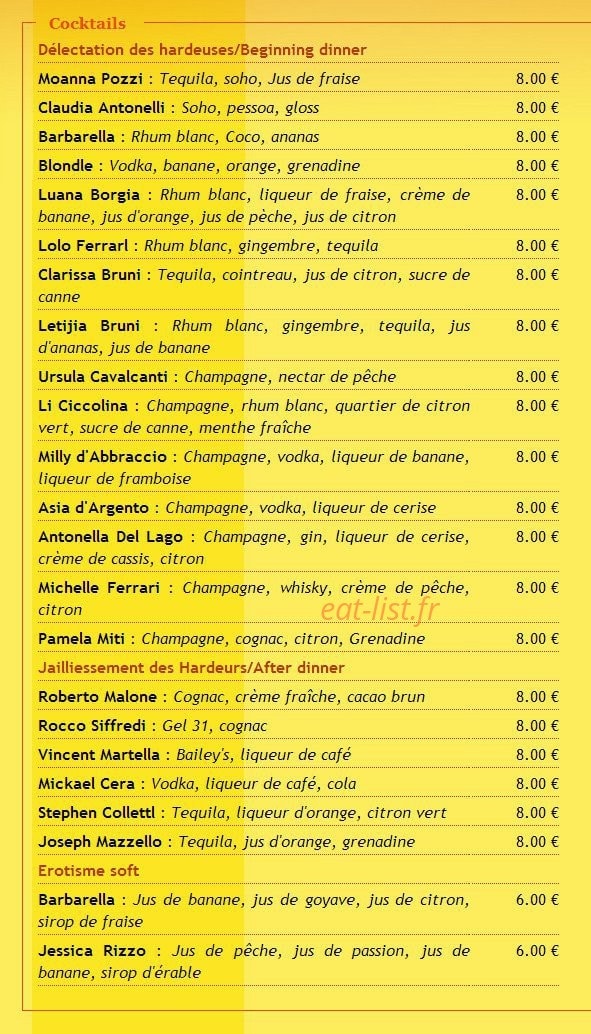 Restaurant Pascal D — carte page 4