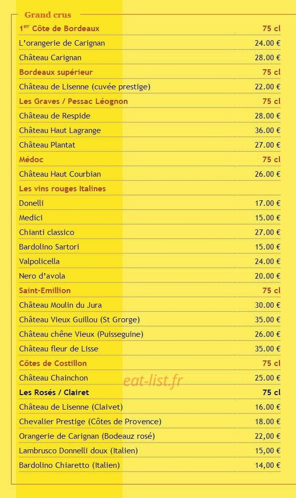 Restaurant Pascal D — carte page 6