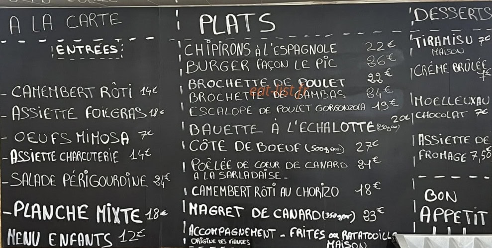 Le Pic — carte page 1