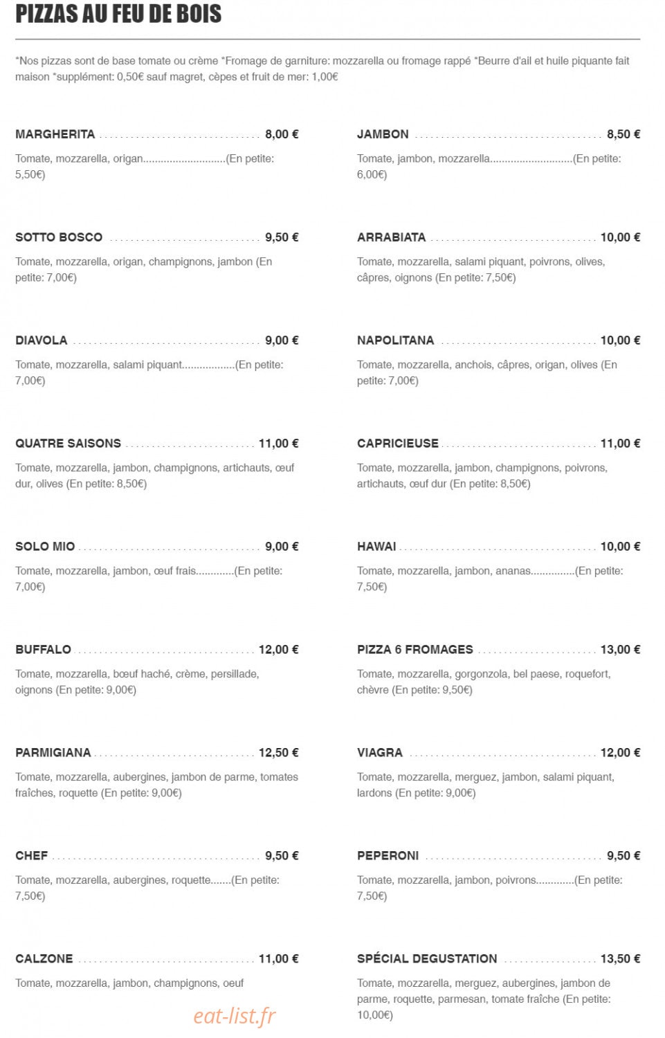Al Gusto d'Oro 33 — carte page 1