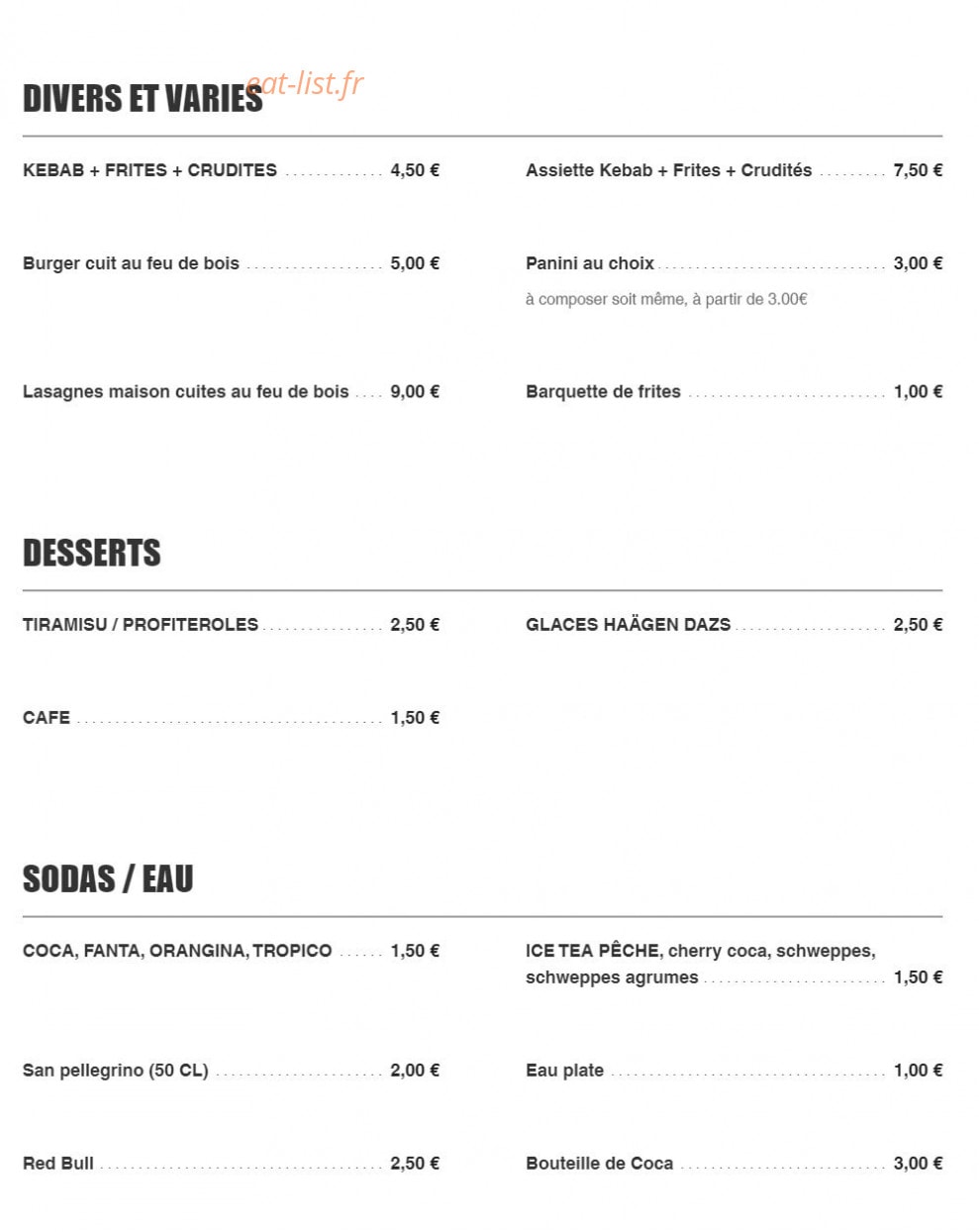 Al Gusto d'Oro 33 — carte page 3