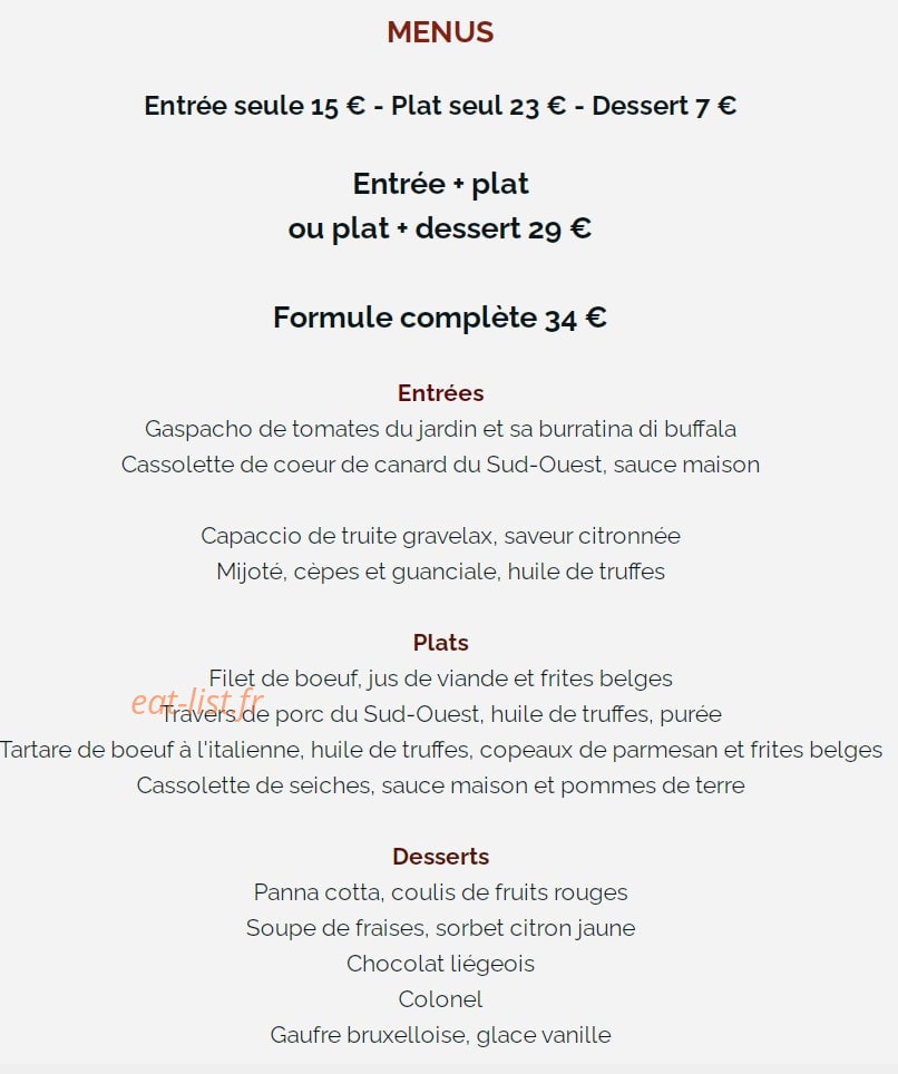 La Grange — carte page 1