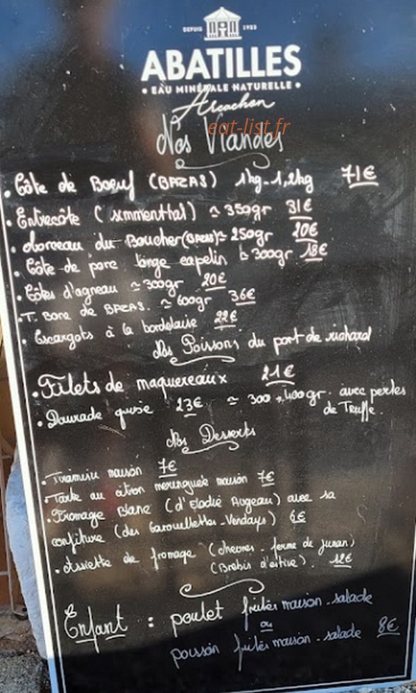 Chez Steph — carte page 1