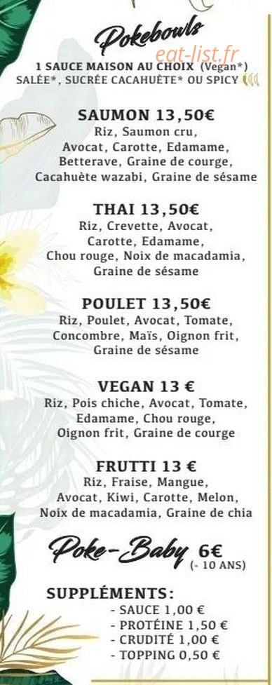 Le Waikiki — carte page 1