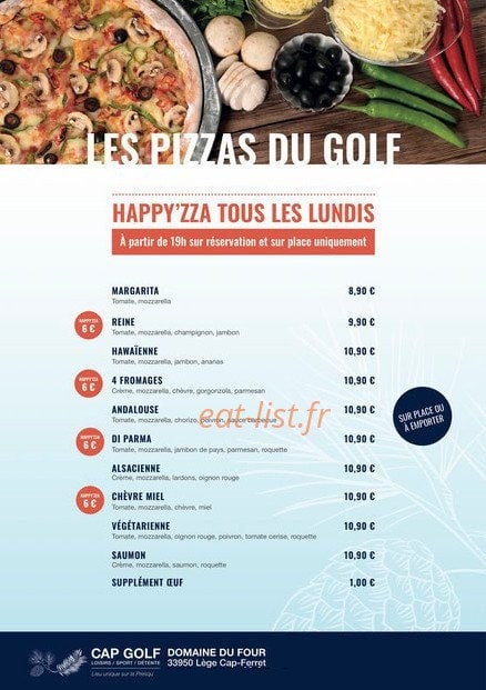 Cap Golf — carte page 1