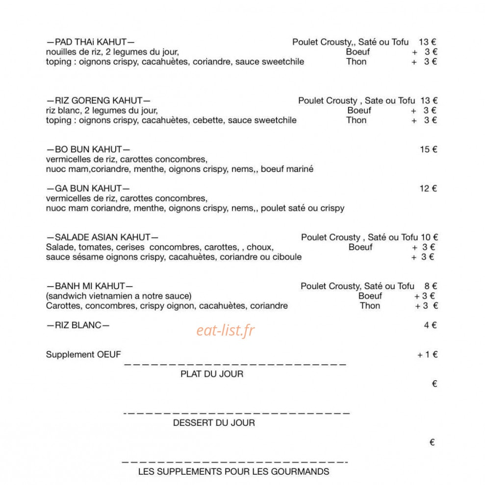 Kahut — carte page 1