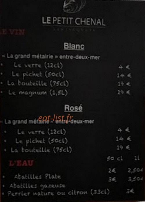 Le Petit Chenal — carte page 1