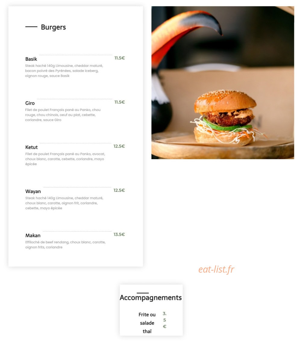 Makan — carte page 3