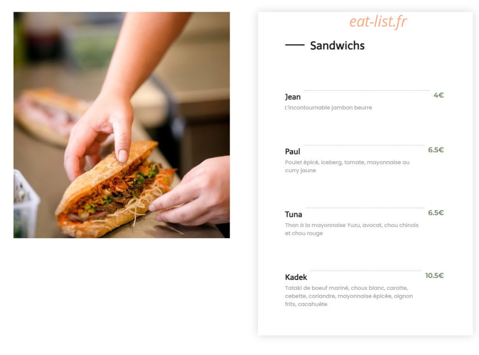 Makan — carte page 2