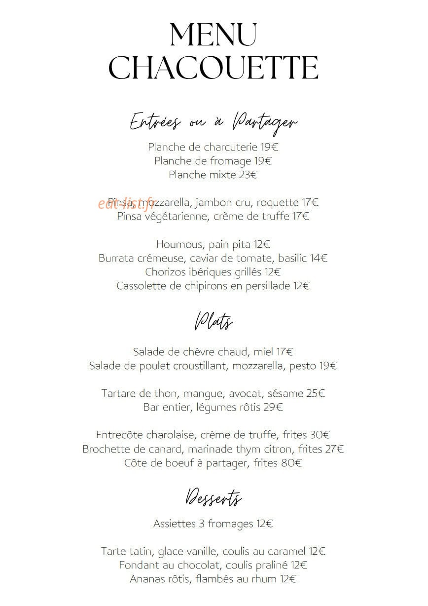 Chacouette — carte page 1