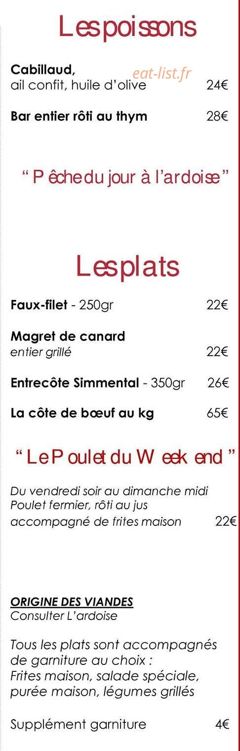 Hôtel de la Plage Chez Magne — carte page 4