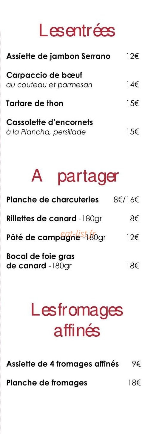 Hôtel de la Plage Chez Magne — carte page 2