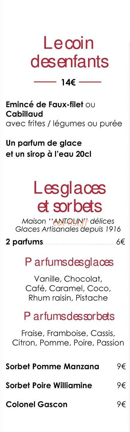 Hôtel de la Plage Chez Magne — carte page 3