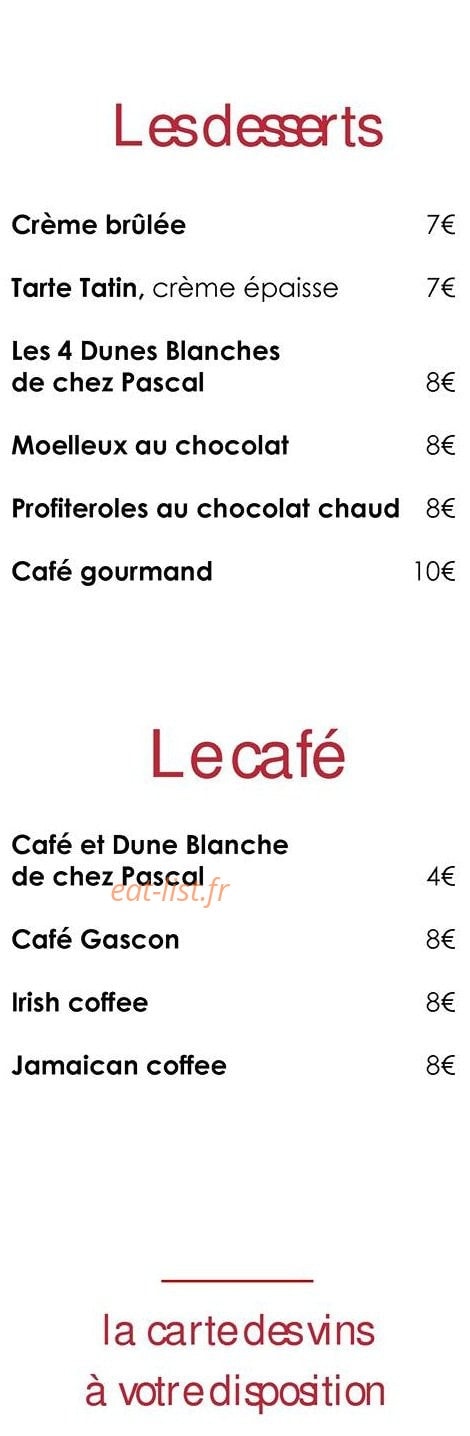 Hôtel de la Plage Chez Magne — carte page 5