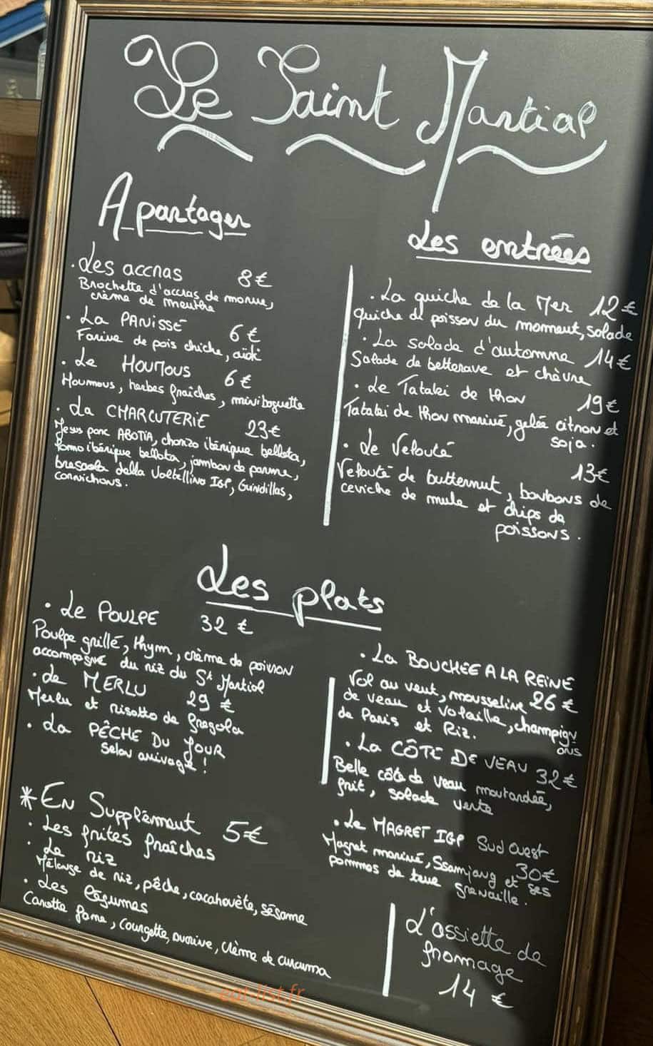 Le Saint Martial — carte page 1