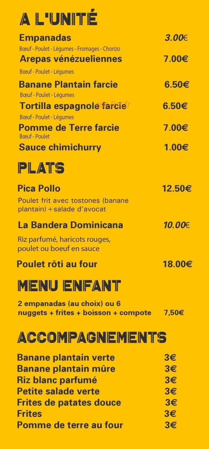 Chez la Dominicaine — carte page 1