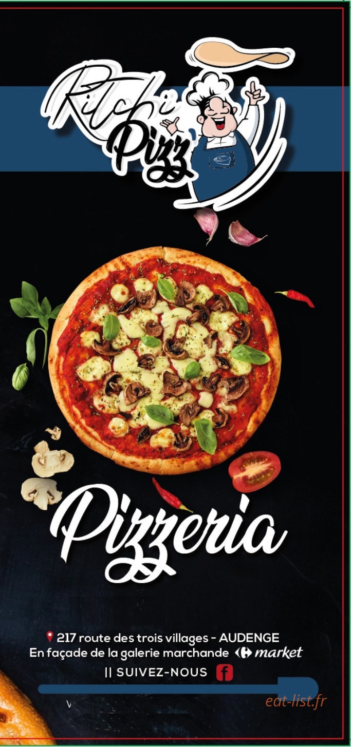 Ritchi Pizz' — carte page 1