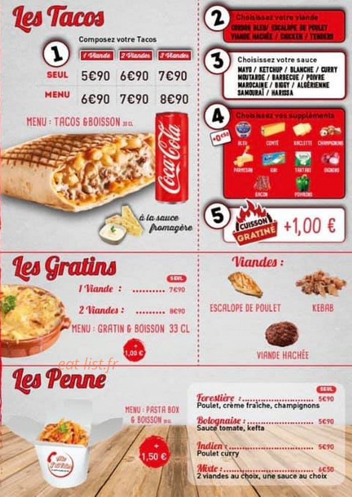 Allo J'ai Faim — carte page 3