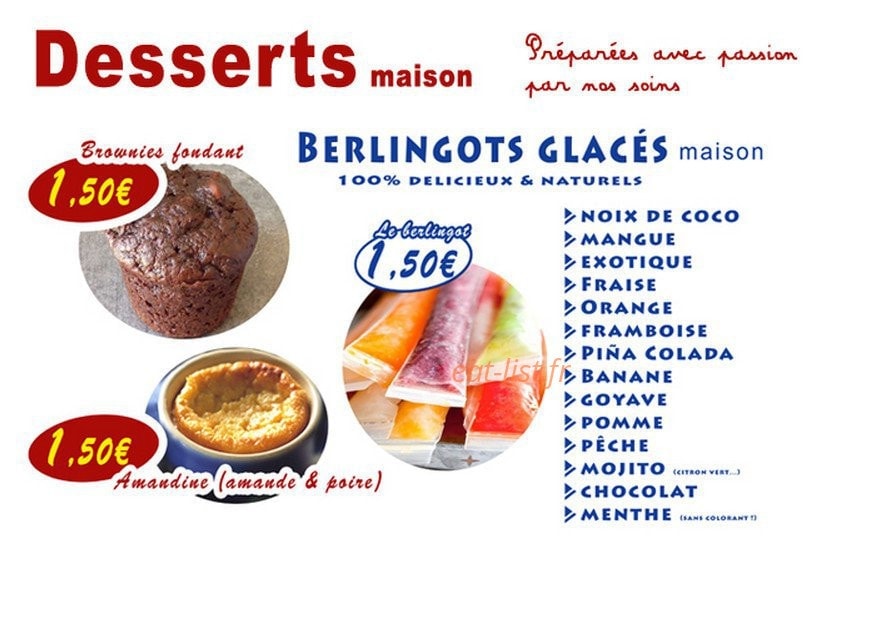 Allo Saveurs — carte page 3