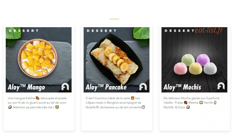 Aloy Thai — carte page 3