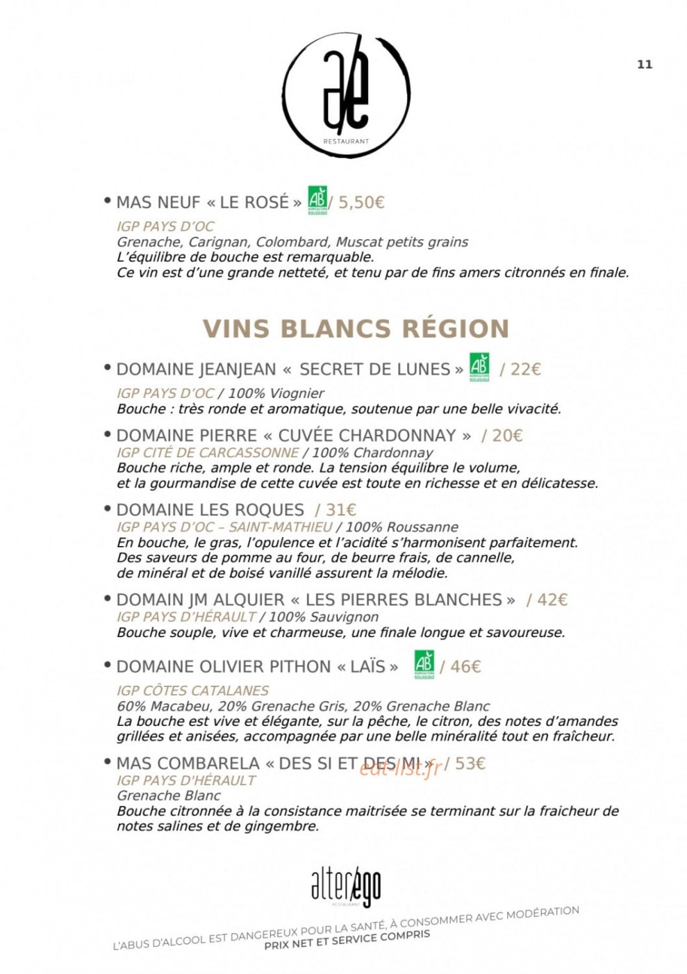 Alter ego — carte page 14