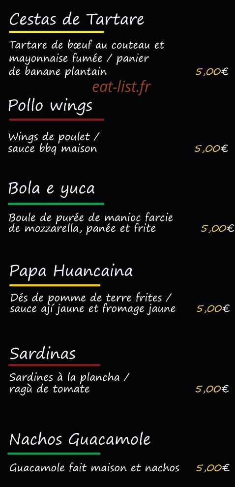 Apéro Guay — carte page 2