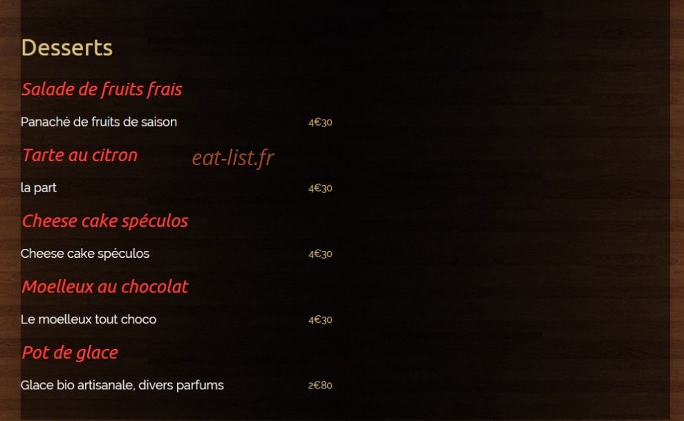 Art Burger — carte page 7