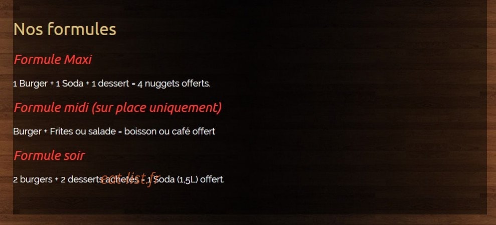 Art Burger — carte page 9