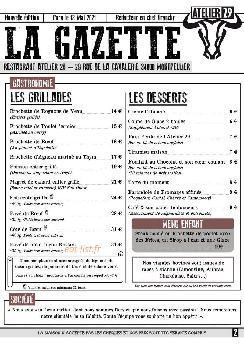 Atelier 29 — carte page 2