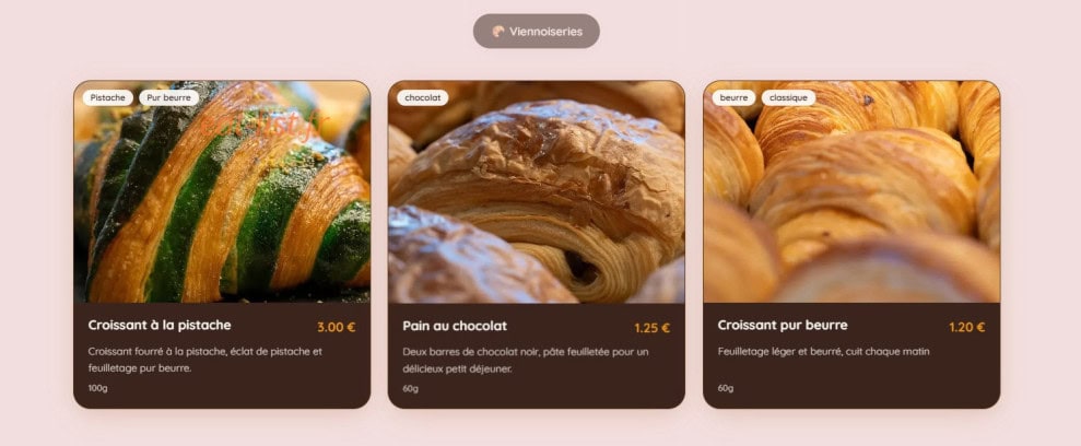 Au fournil d 'Adam — carte page 2