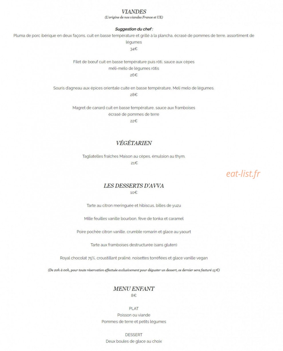 Avva Garden — carte page 2