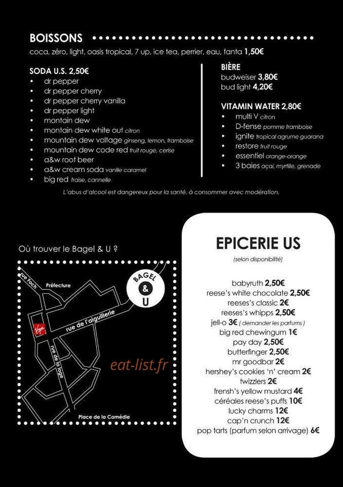 Bagel&U — carte page 3