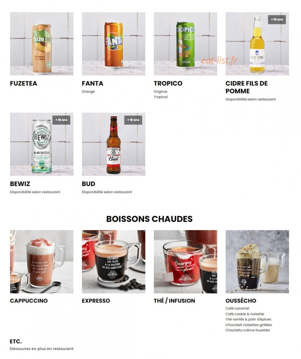 Bagelstein — carte page 9