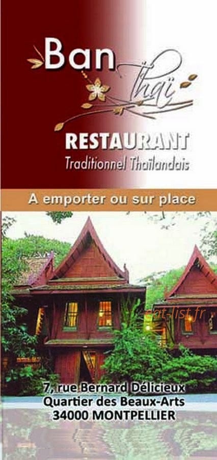 Ban Thai — carte page 1