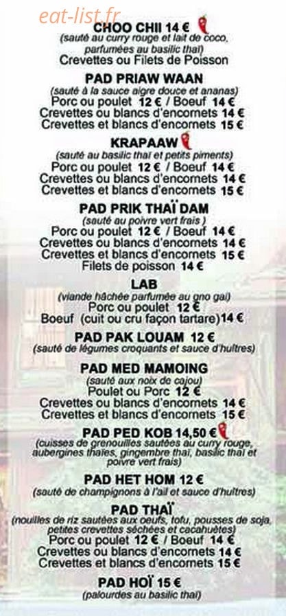 Ban Thai — carte page 3